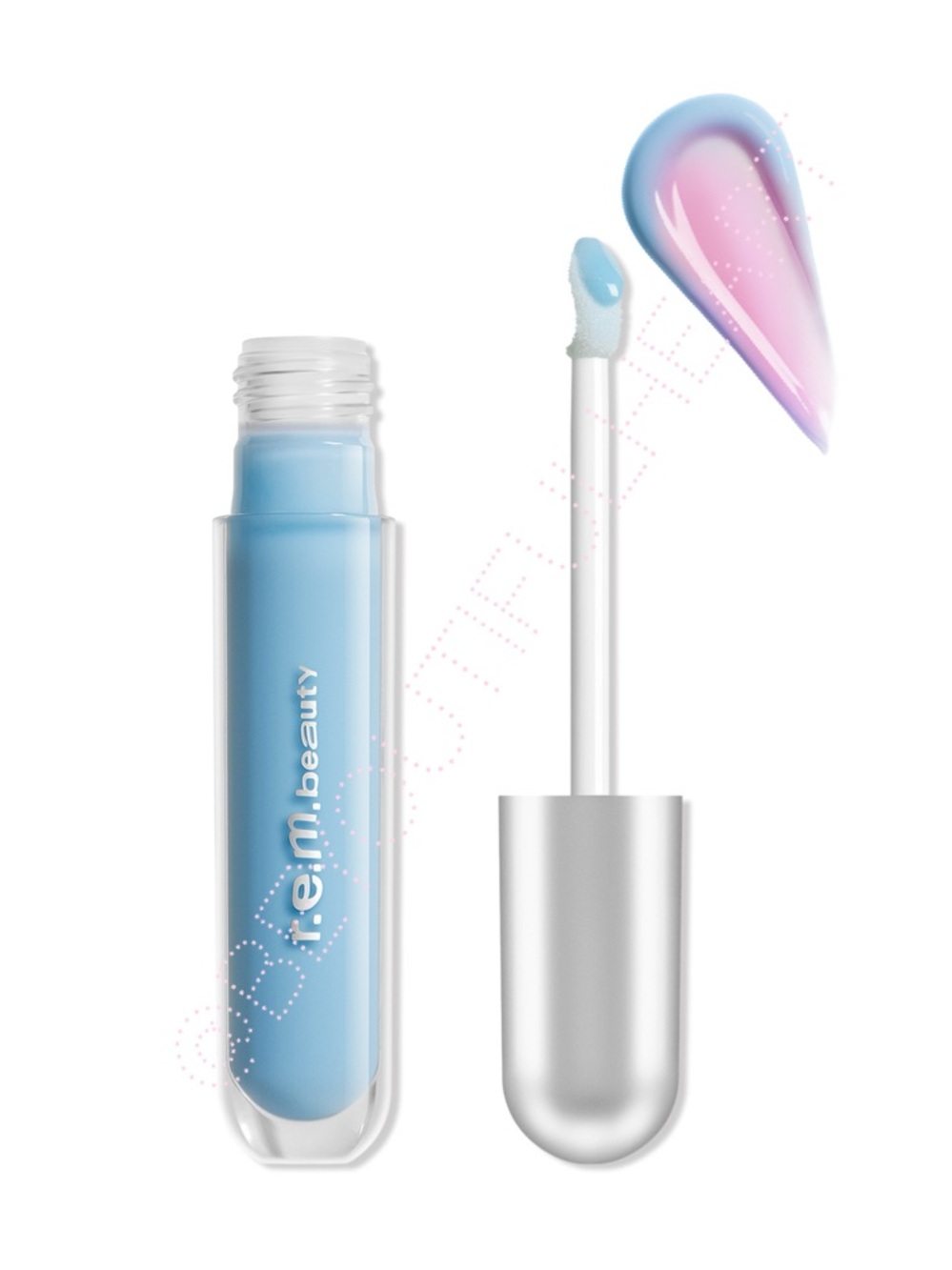 r.e.m. beauty Essential Drip Glossy Balm in Cotton Candy pH Reactive 4.7 ml